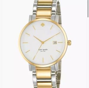 Kate Spade ladies watch New York Gramercy Grand Gold & Silver band